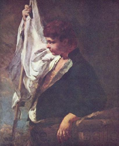 Giovanni Battista Tiepolo Ein junger Fahnentrager Norge oil painting art